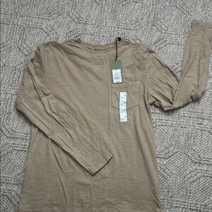 Goodfellow & Co Khaki Long Sleeve Shirt M